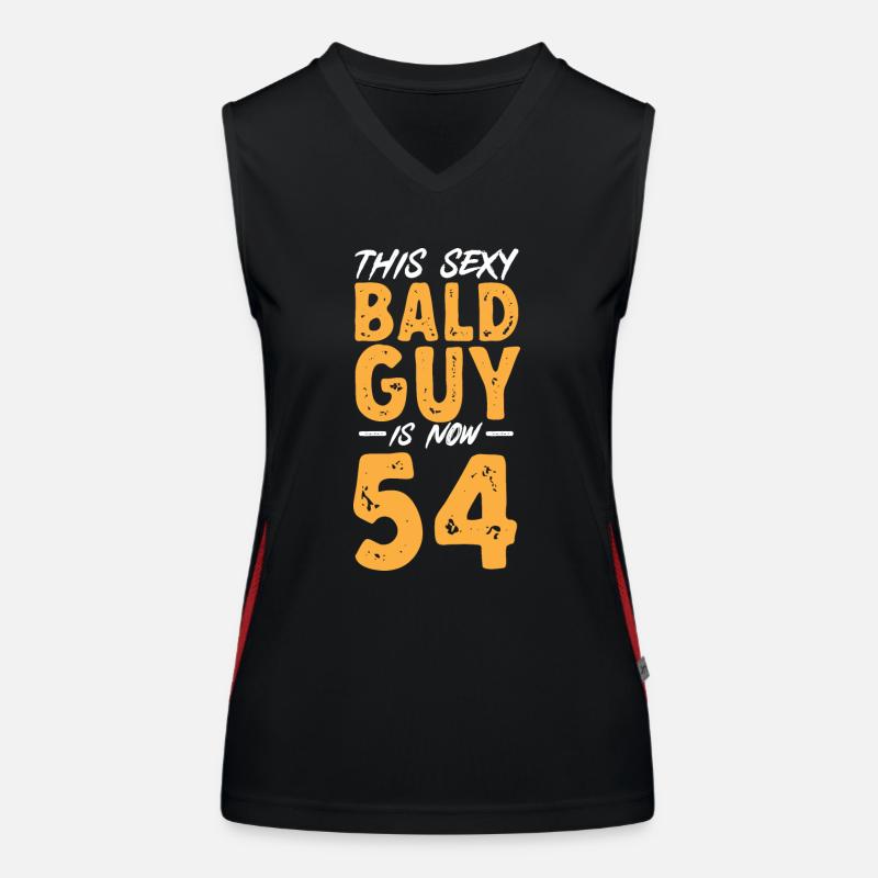 Bald Head Baldness Beard Bald Head Women's Functional Contrast Tank Top