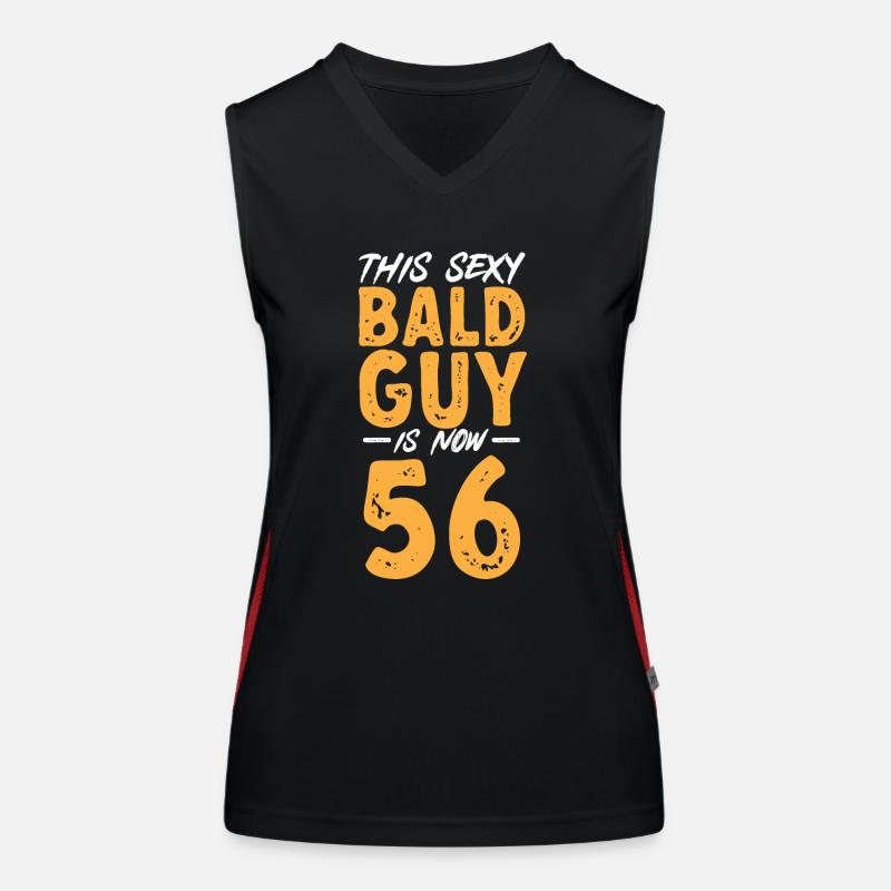 Bald Head Baldness Beard Bald Head Women's Functional Contrast Tank Top