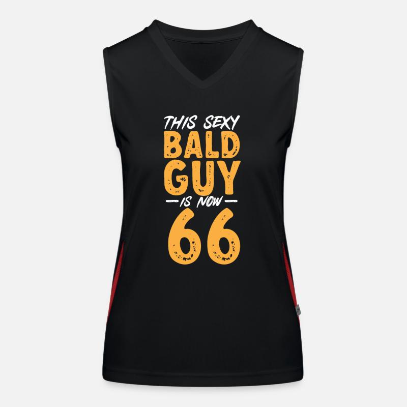 Bald Head Baldness Beard Bald Head Women's Functional Contrast Tank Top