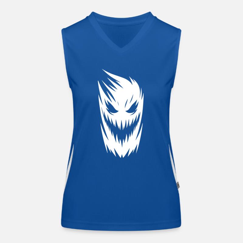 Lachender Kinder Halloween Feuerkopf Party Funktionelles Kontrast-Tank Top für Frauen