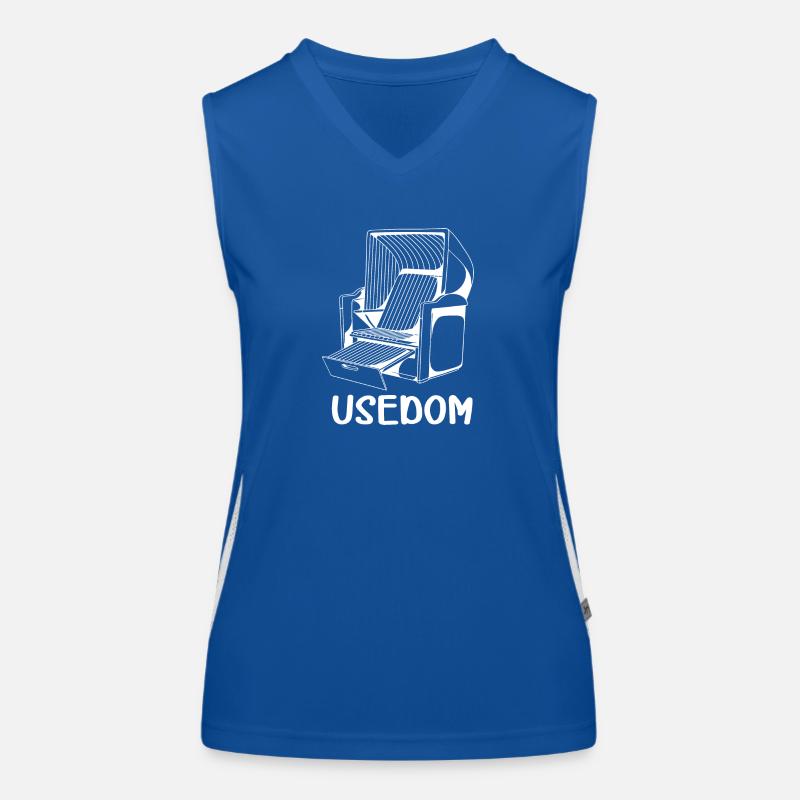 USEDOM STRANDKORB Funktionelles Kontrast-Tank Top für Frauen