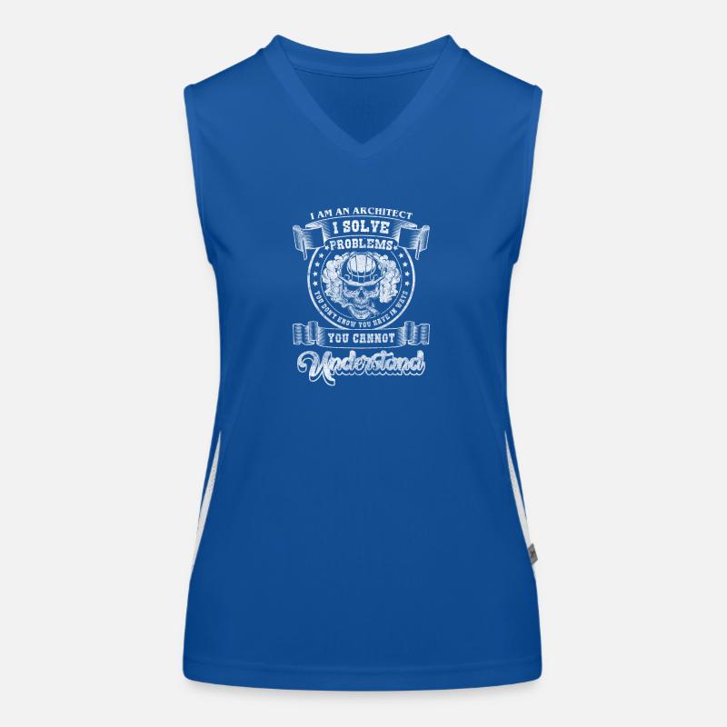 Architecte Profession Bâtisseur Débardeur respirant contrasté Femme