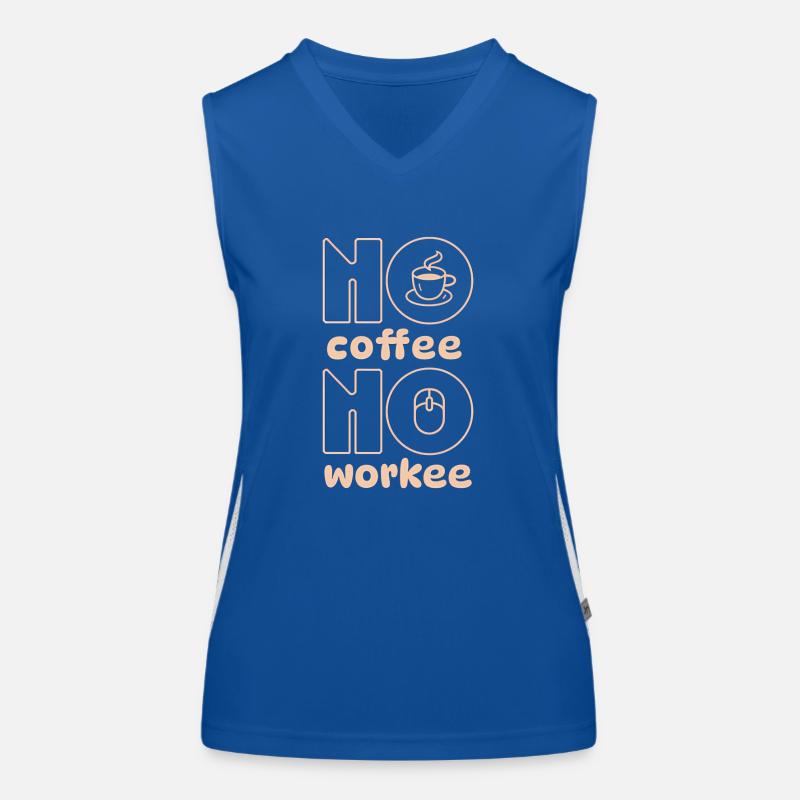 Coffee work Women's Functional Contrast Tank Top