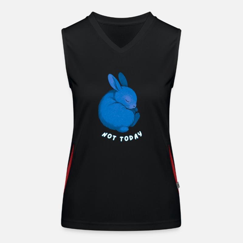 Rabbit - Nicht heute Funktionelles Kontrast-Tank Top für Frauen