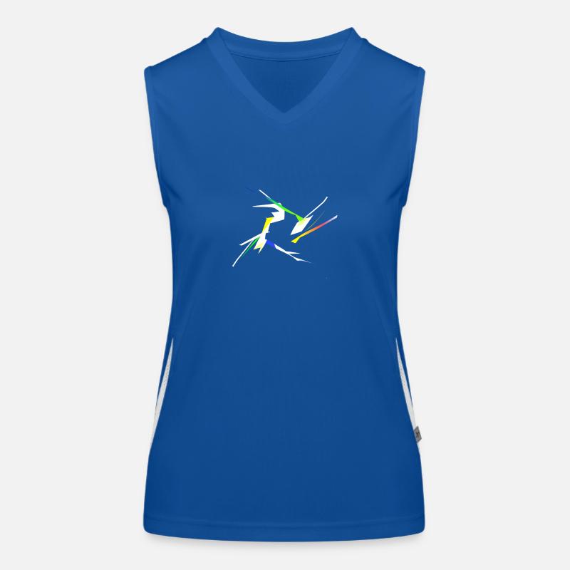 Modern Art Funktionelles Kontrast-Tank Top für Frauen