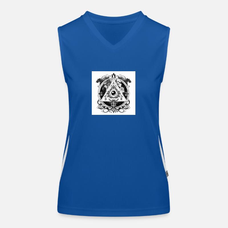 Illuminati-Auge Funktionelles Kontrast-Tank Top für Frauen
