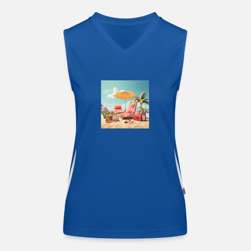 Chemise tendance Holiday Joy Débardeur respirant contrasté Femme
