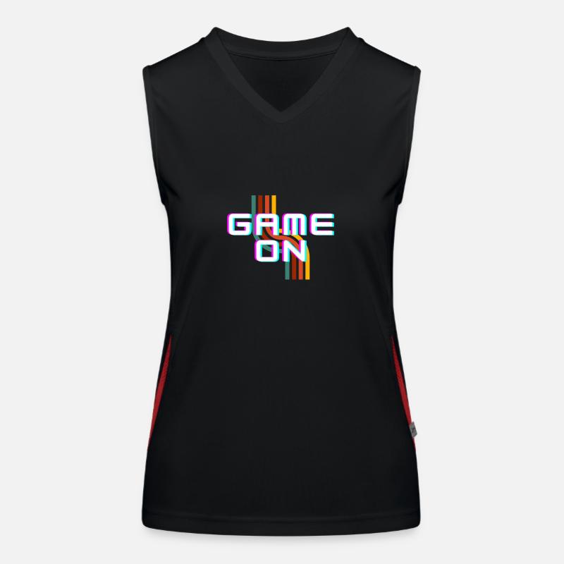 Jeu activé Débardeur respirant contrasté Femme