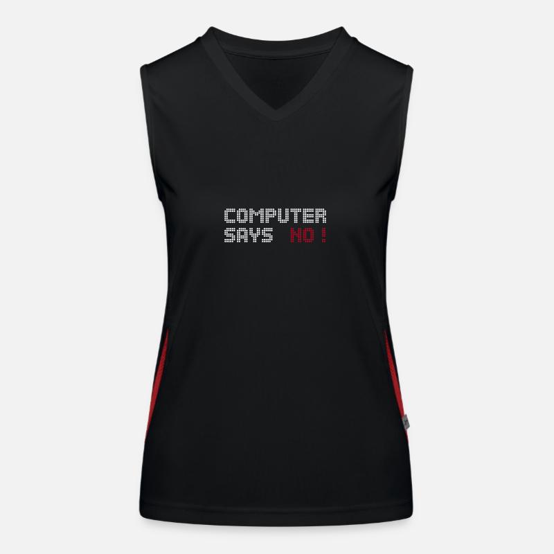 computer says no Funktionelles Kontrast-Tank Top für Frauen