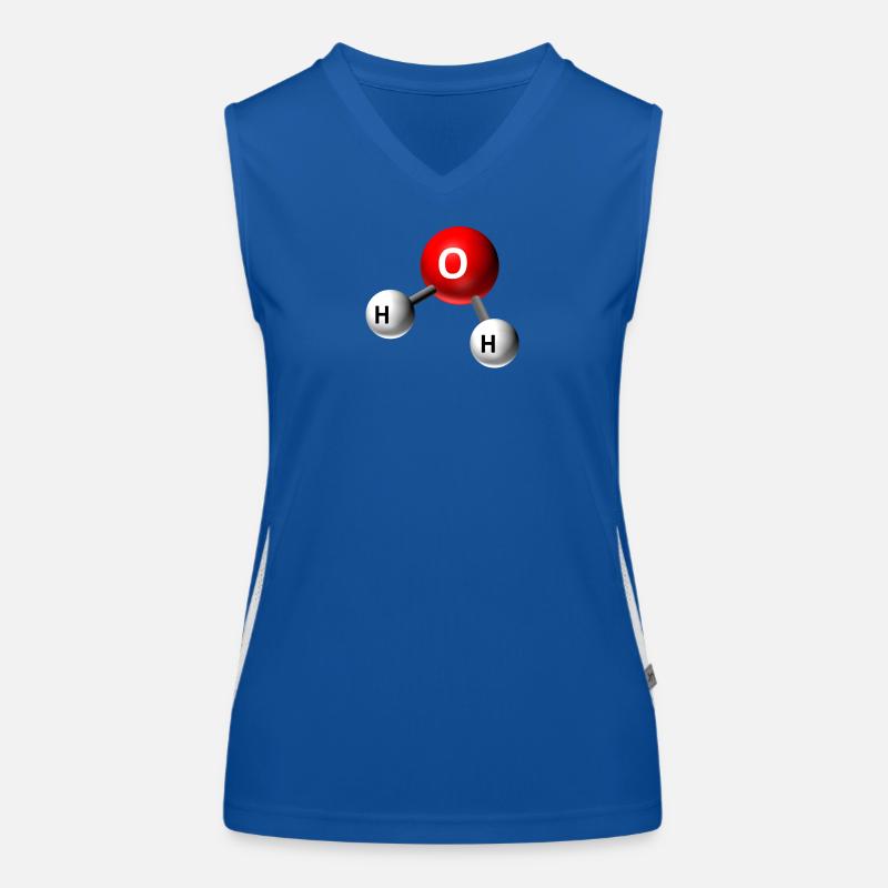 Graphique de la molécule d’eau Débardeur respirant contrasté Femme