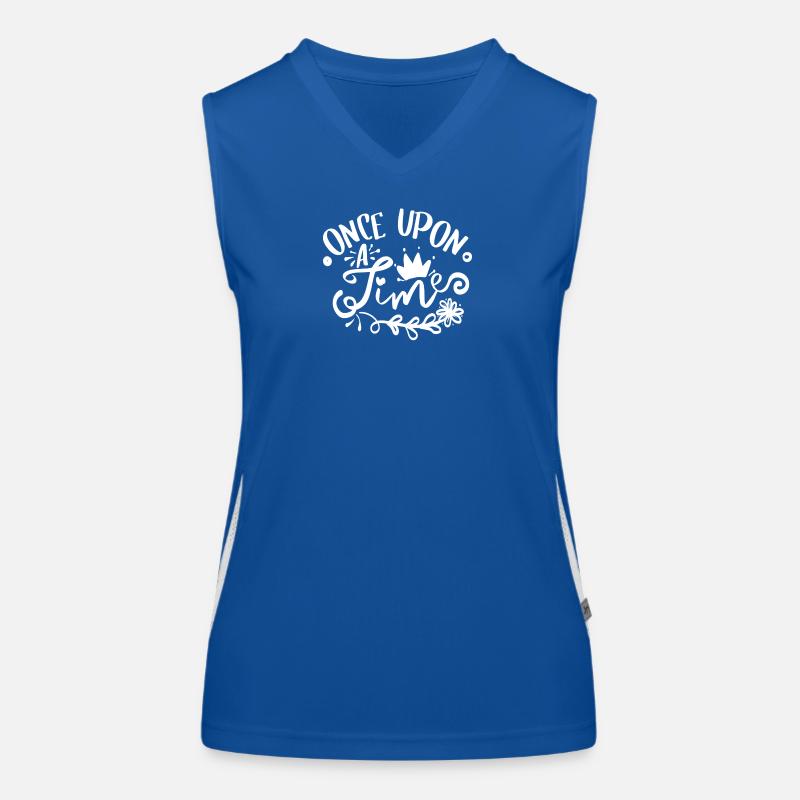 Once Upon A Time Märchen Spruch Funktionelles Kontrast-Tank Top für Frauen