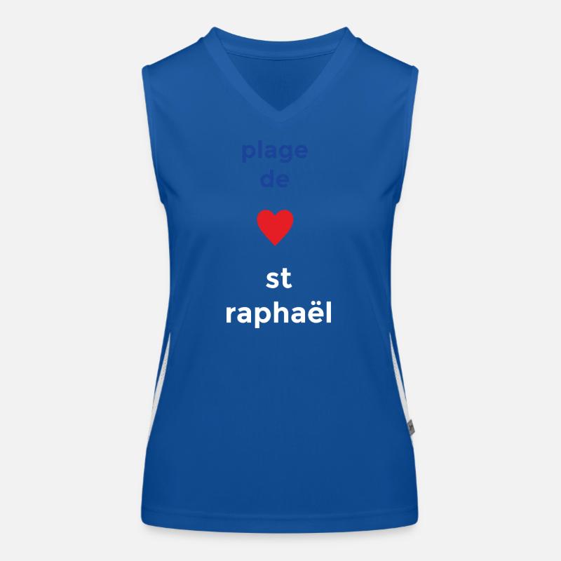 Un amour sincère pour la Plage de Saint-Raphaël Débardeur respirant contrasté Femme