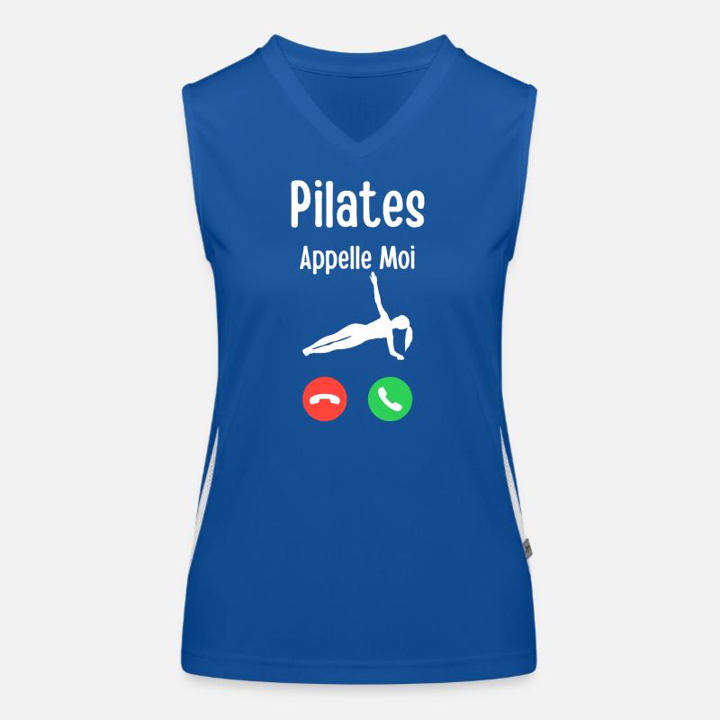 Pilates Appelle Moi Illustration Débardeur respirant contrasté Femme