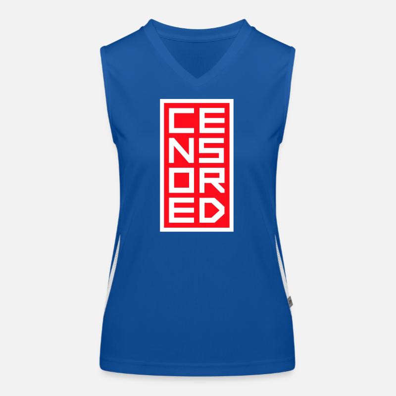 Déclaration drôle censurée Logo de la liberté Débardeur respirant contrasté Femme
