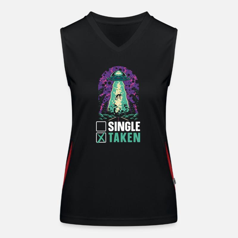 Alien Lover Außerirdisches Wesen Ufo Funktionelles Kontrast-Tank Top für Frauen