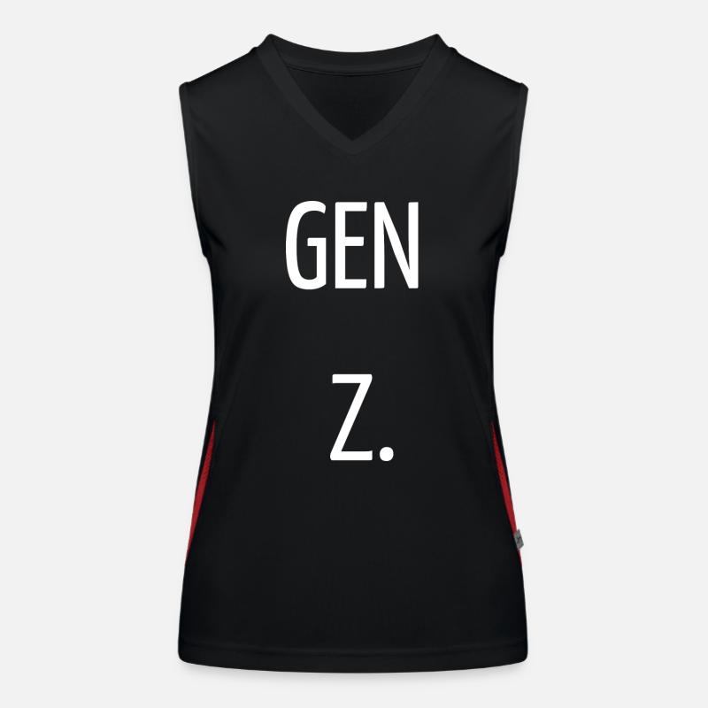 Z der Generation Z Funktionelles Kontrast-Tank Top für Frauen