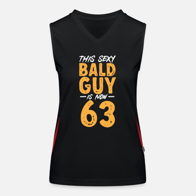 Bald Head Baldness Beard Bald Head Women's Functional Contrast Tank Top