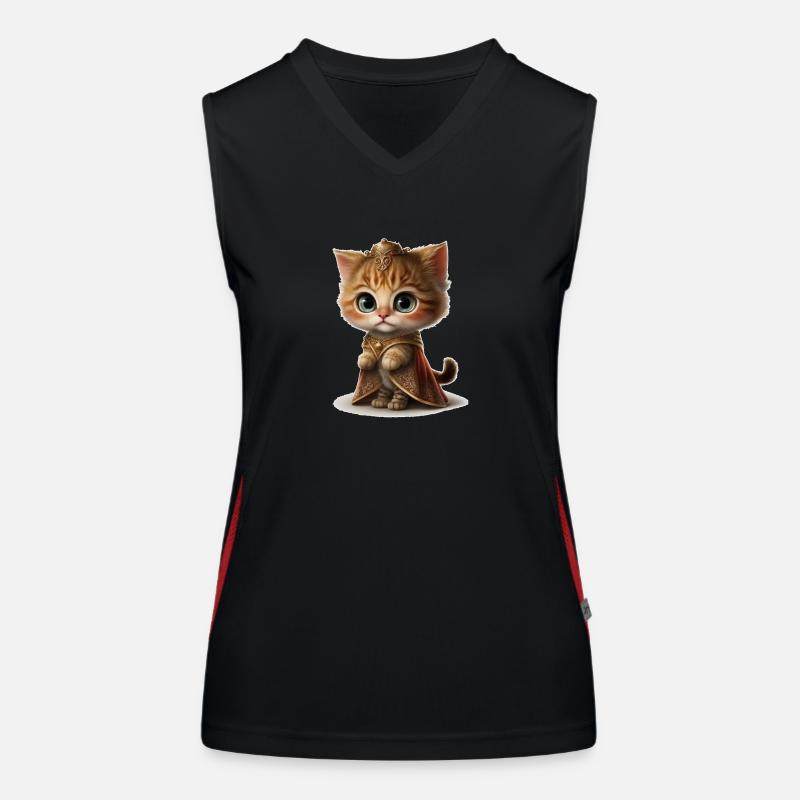 Princesse comme un chat Débardeur respirant contrasté Femme