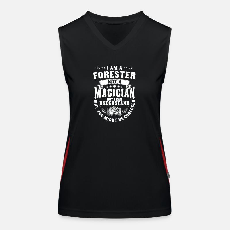 Forstwirt Waldarbeiter Forst Funktionelles Kontrast-Tank Top für Frauen