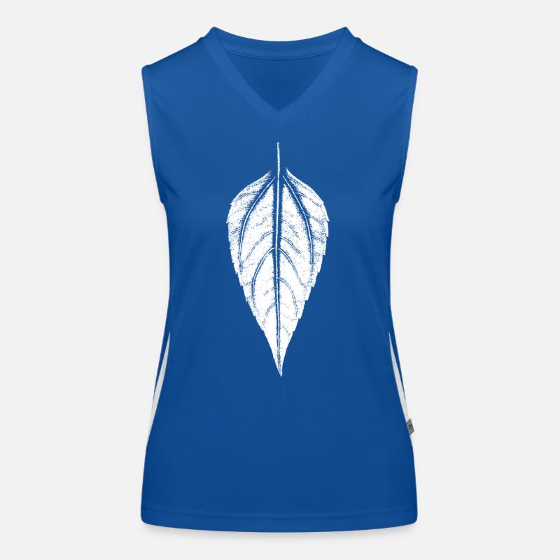 Leaf Jerusalem artichoke - WHITE Women's Functional Contrast Tank Top