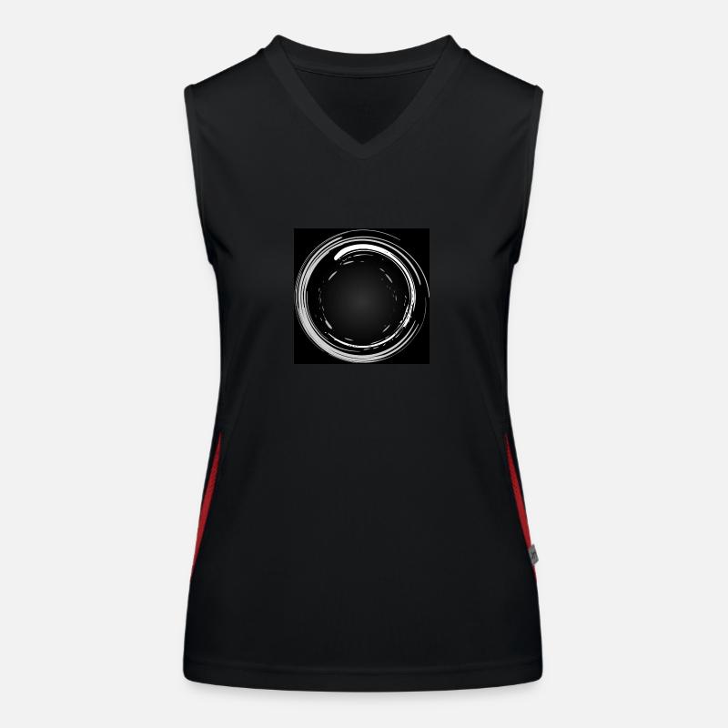 Grafitti Kreise Funktionelles Kontrast-Tank Top für Frauen