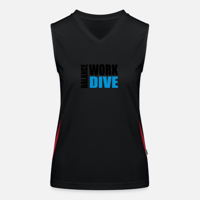 WORKDIVEBALANCE Funktionelles Kontrast-Tank Top für Frauen