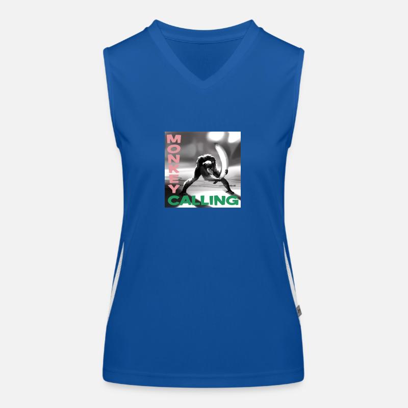 Monkey Calling Funktionelles Kontrast-Tank Top für Frauen