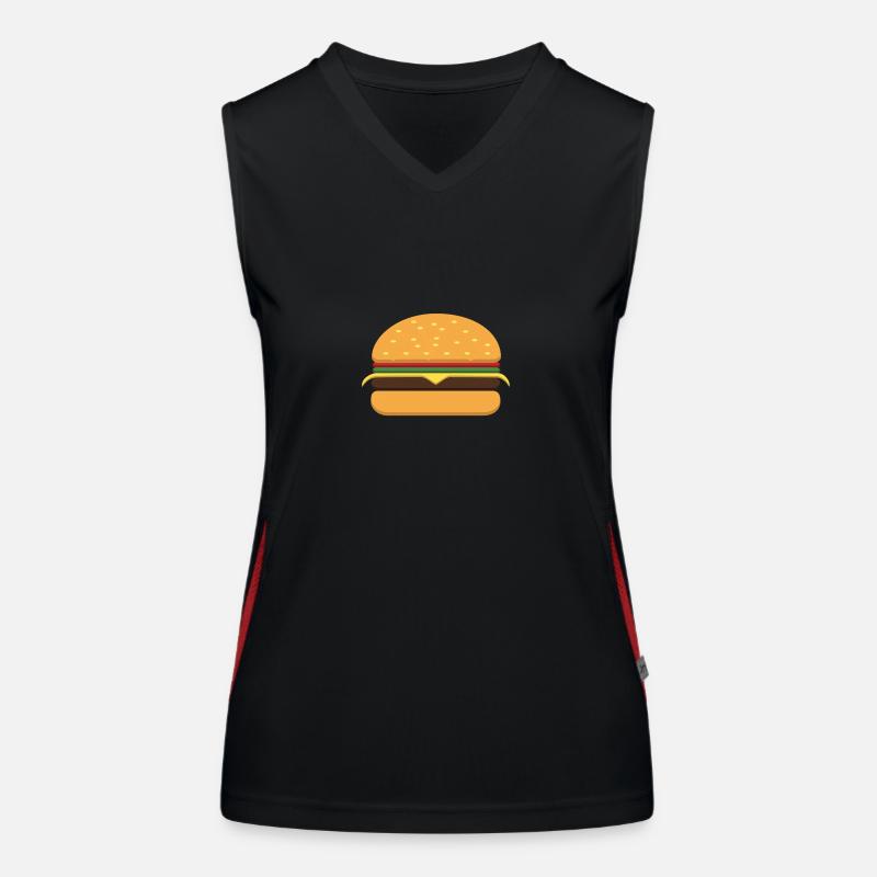 Cheeseburger Débardeur respirant contrasté Femme