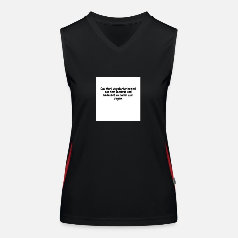 Fleischesser Funktionelles Kontrast-Tank Top für Frauen