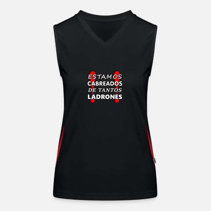 Wir sind bei so vielen Dieben 2 Funktionelles Kontrast-Tank Top für Frauen