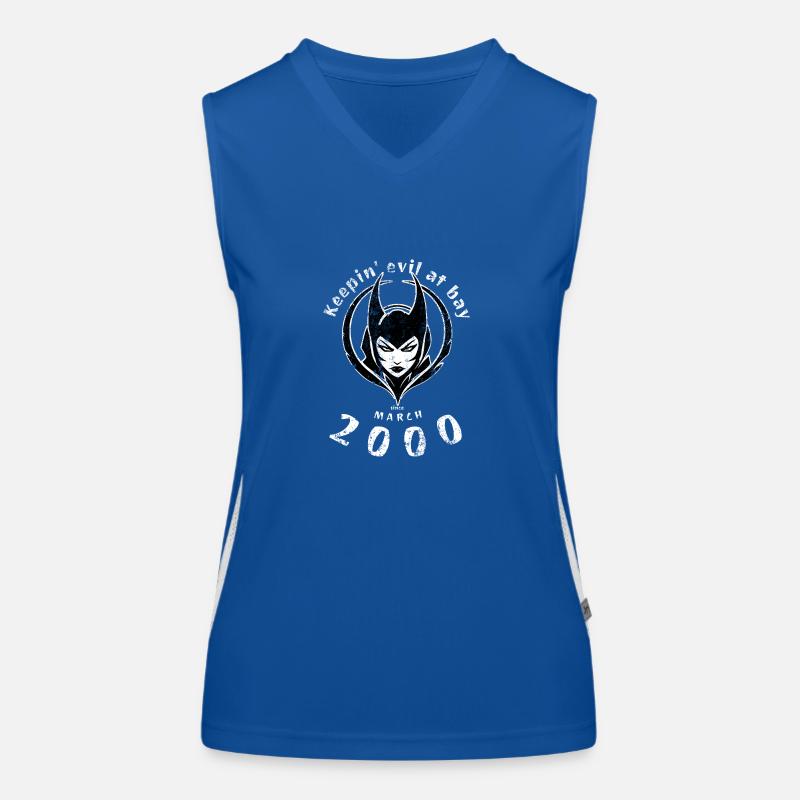 25. Geburtstag Keepin evil at bay since 03/2000 Funktionelles Kontrast-Tank Top für Frauen
