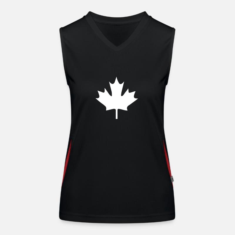 Canada Canada Maple Leaf Débardeur respirant contrasté Femme