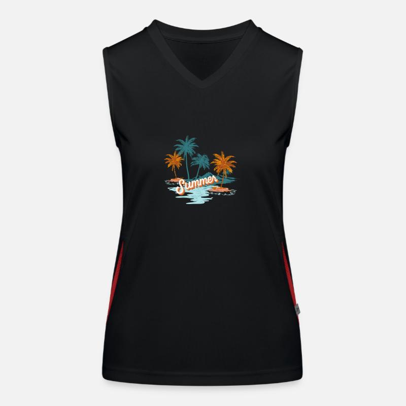 SummerVibes - Design Funktionelles Kontrast-Tank Top für Frauen