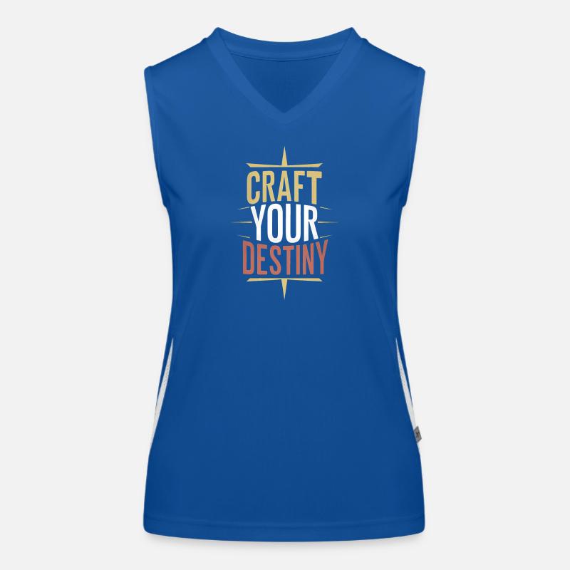 Gestalte dein Schicksal Funktionelles Kontrast-Tank Top für Frauen
