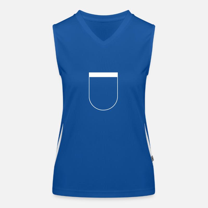 Blason blanc Débardeur respirant contrasté Femme
