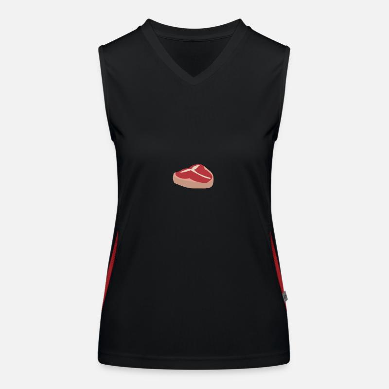 Fleisch Funktionelles Kontrast-Tank Top für Frauen