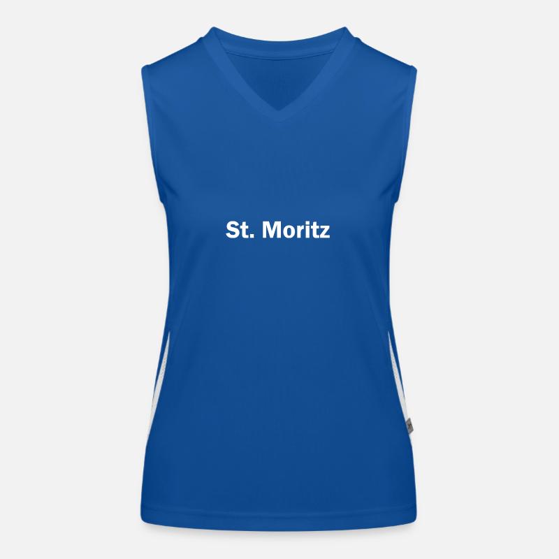 St. Moritz BWL Memes Funktionelles Kontrast-Tank Top für Frauen