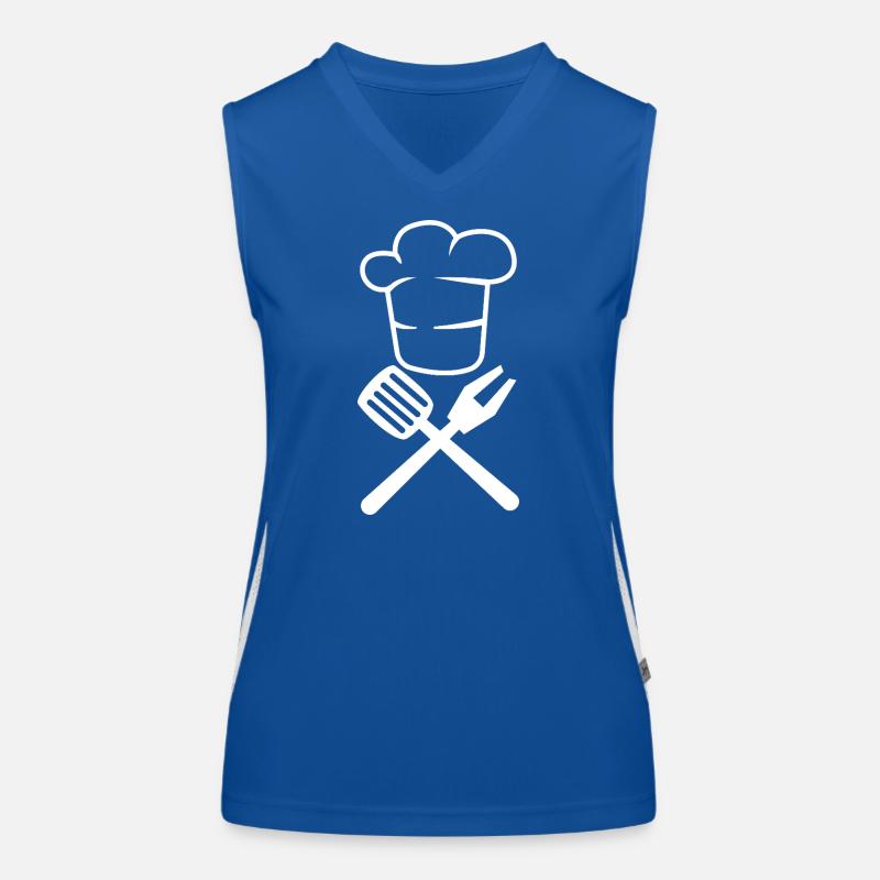 Professional Grill Master Chef Hat BBQ Design Funktionelles Kontrast-Tank Top für Frauen