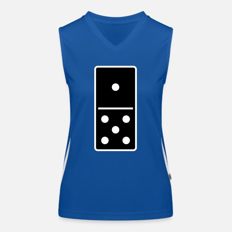 DOMINO STONE 1:5 - VARIABLE COLOR - VECTOR DESIGN! Funktionelles Kontrast-Tank Top für Frauen