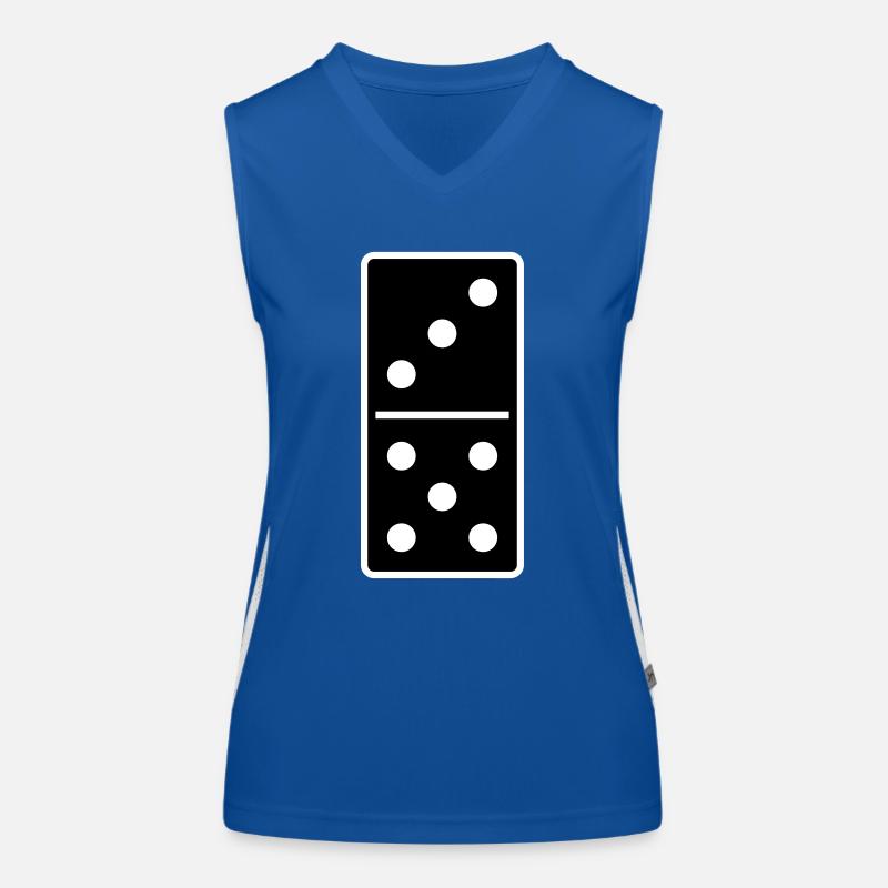 DOMINO STONE 3: 5 - COULEUR VARIABLE - CONCEPTION DE VECTEUR! Débardeur respirant contrasté Femme