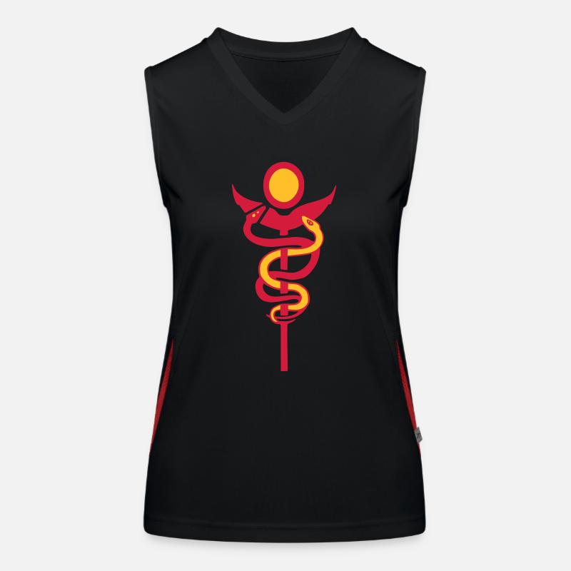 caduceus physio Women's Functional Contrast Tank Top