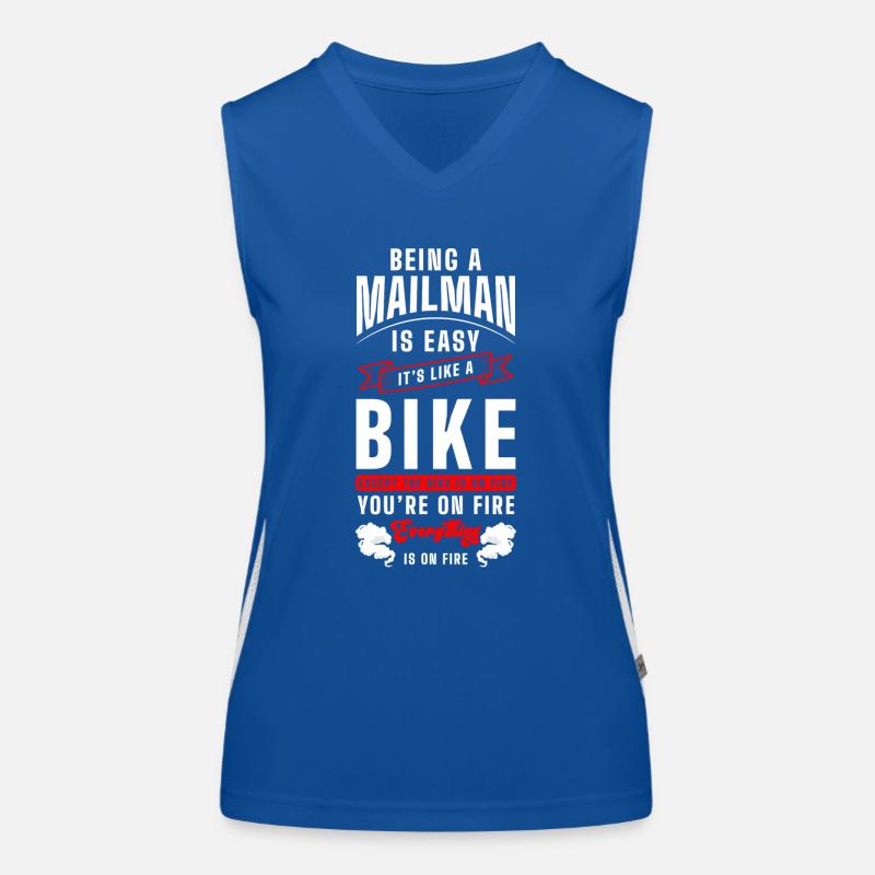 Postman Parcel service Letter deliverer Mailbox Women's Functional Contrast Tank Top