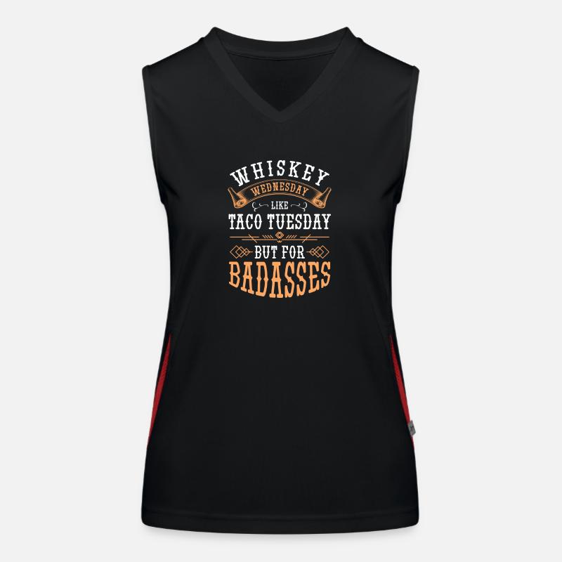 Schnaps Barkeeper Genuss Rausch Funktionelles Kontrast-Tank Top für Frauen