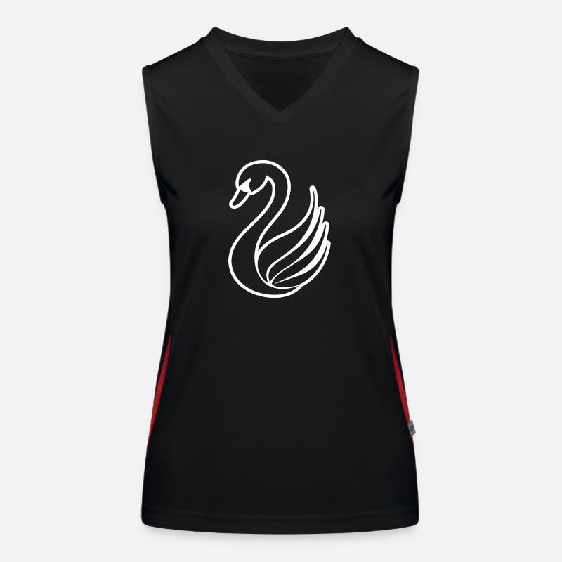 Swan Swans Women's Functional Contrast Tank Top