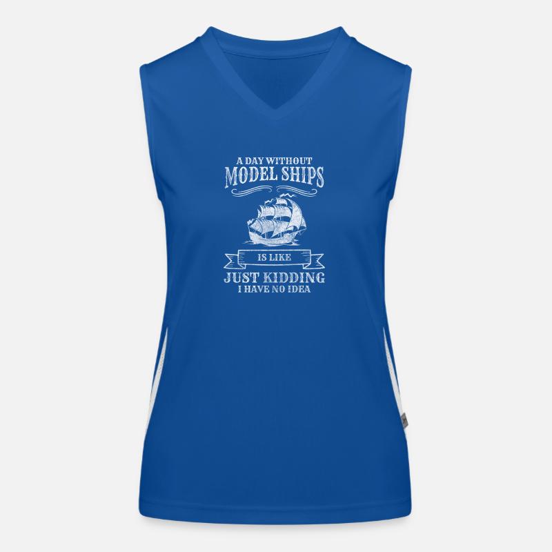Schiff Wasser Boote Skipper Funktionelles Kontrast-Tank Top für Frauen