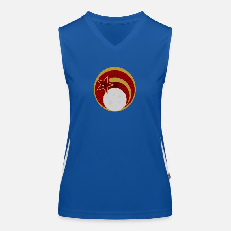 Space race sputnik Women's Functional Contrast Tank Top