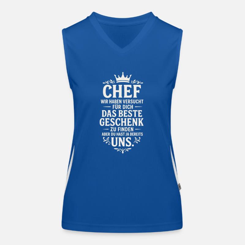Chef beste Geschenk Mitarbeiter Büro Funktionelles Kontrast-Tank Top für Frauen