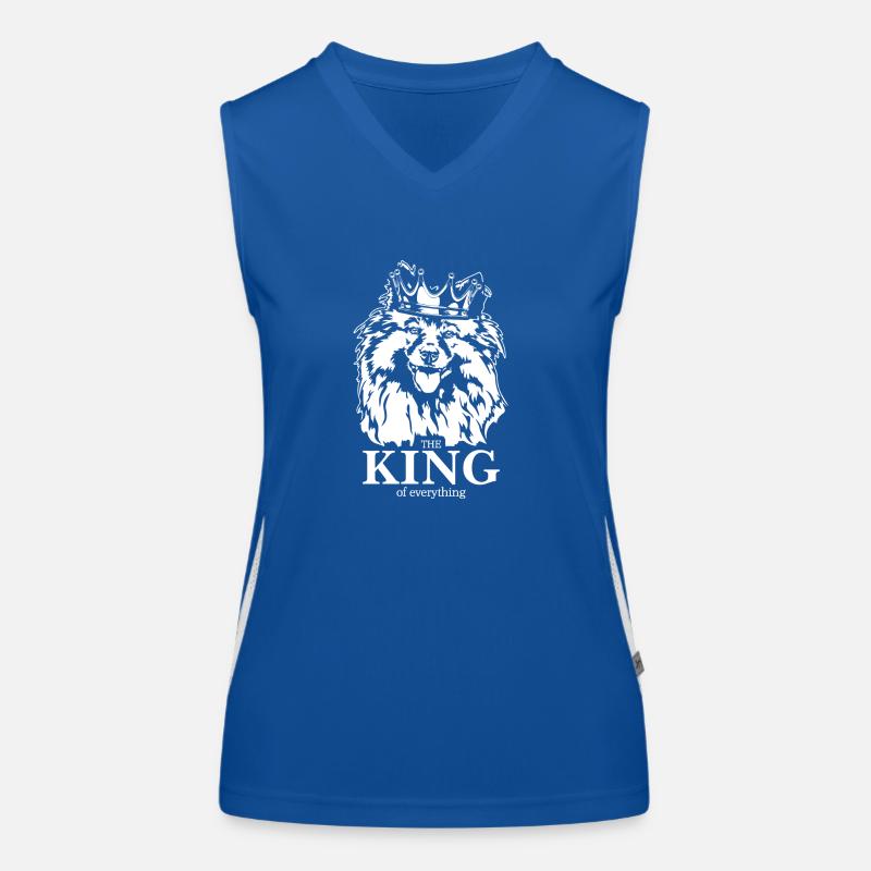 Wolfsspitz Keeshond King of everything Wilsigns Women's Functional Contrast Tank Top