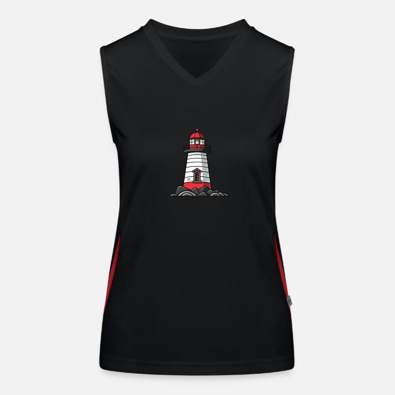 Icône de phare Débardeur respirant contrasté Femme