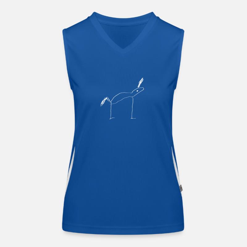Einhorn Funktionelles Kontrast-Tank Top für Frauen